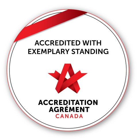 Accreditation Canada seal — Accredited with Exemplary Standing